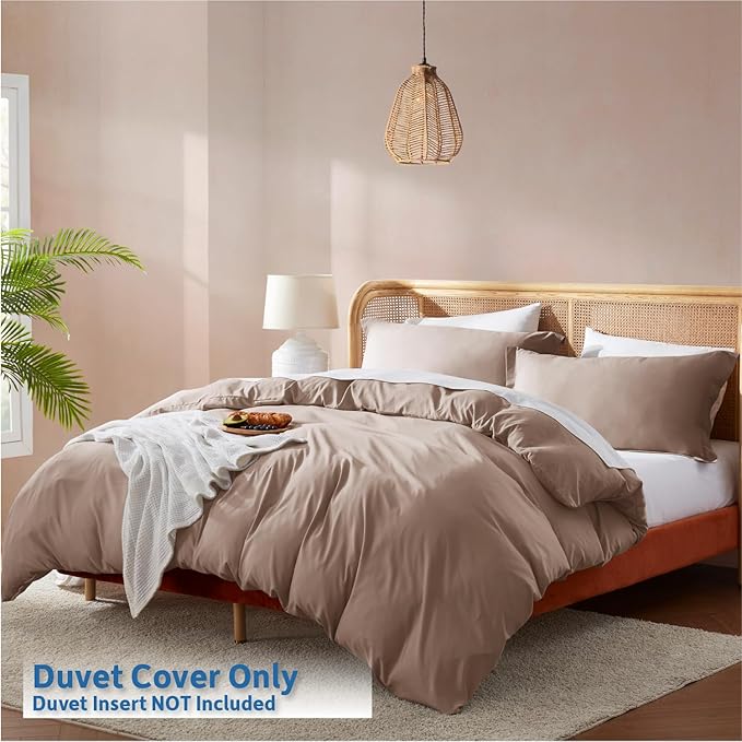 Nestl Khaki Duvet Cover King Size - Image 2