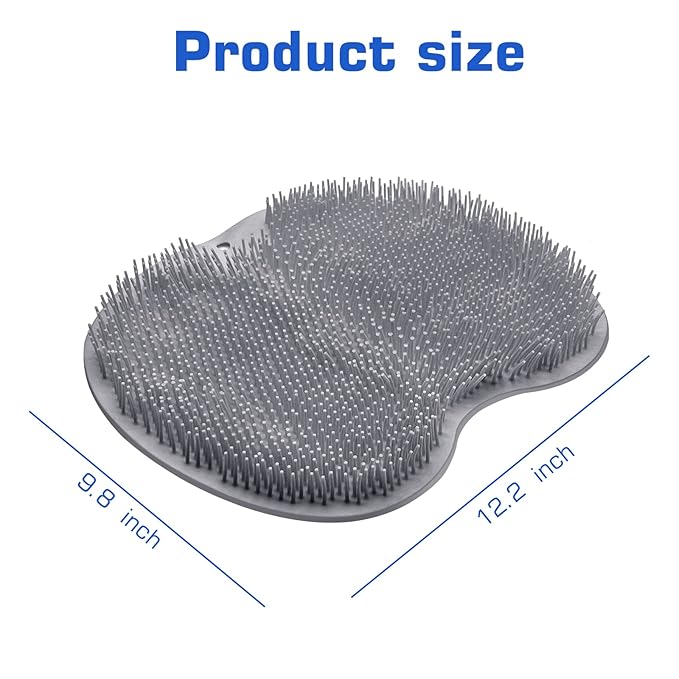 Shower Foot Scrubber Mat Back Washer Exfoliating Bath Wash Pad Wall Mounted - Image 7