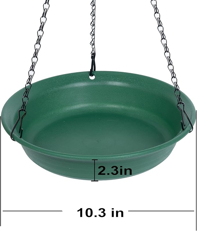 VUWEZ Hanging Bird Feeder & Bath - Image 3