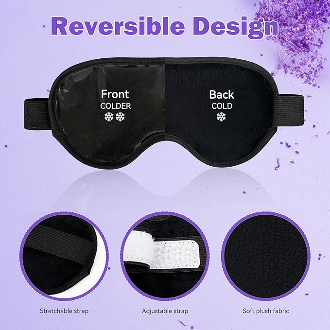 LEOSTEP 2 PCS Cooling Gel Eye Mask Reusable Cold Eye Mask, Frozen Eye Compress - Image 5