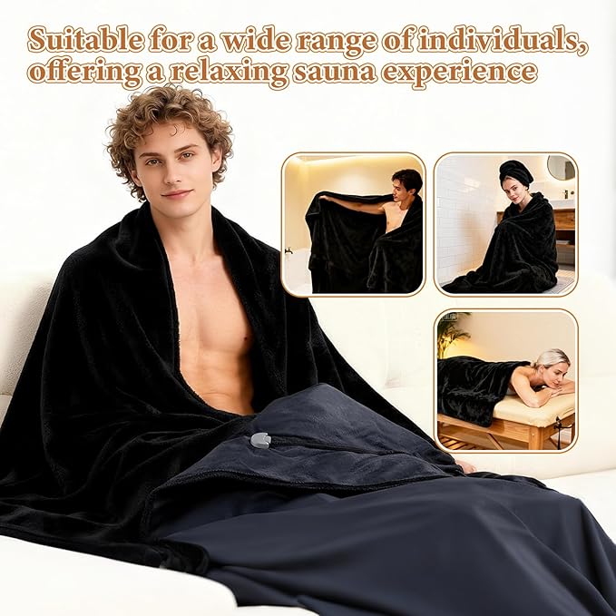 JZHLLA 70" x 30" Sauna Blanket Insert Towel, Reusable - Image 5