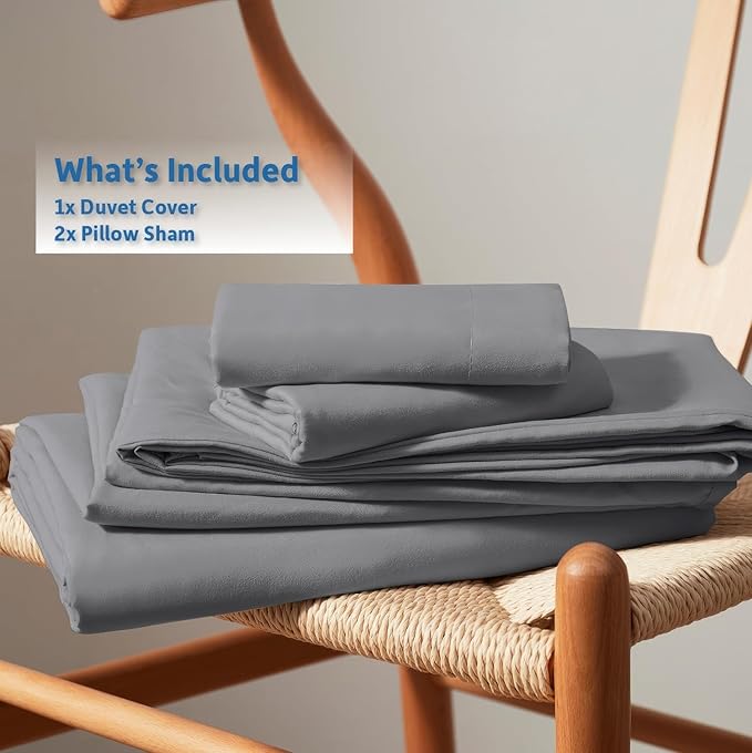 Nestl Grey Duvet Cover Full Size - Image 9