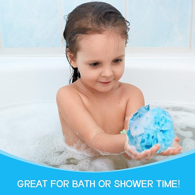 Loofah Sponge Shower Loofahs Bath Sponges Mesh Balls - Image 5