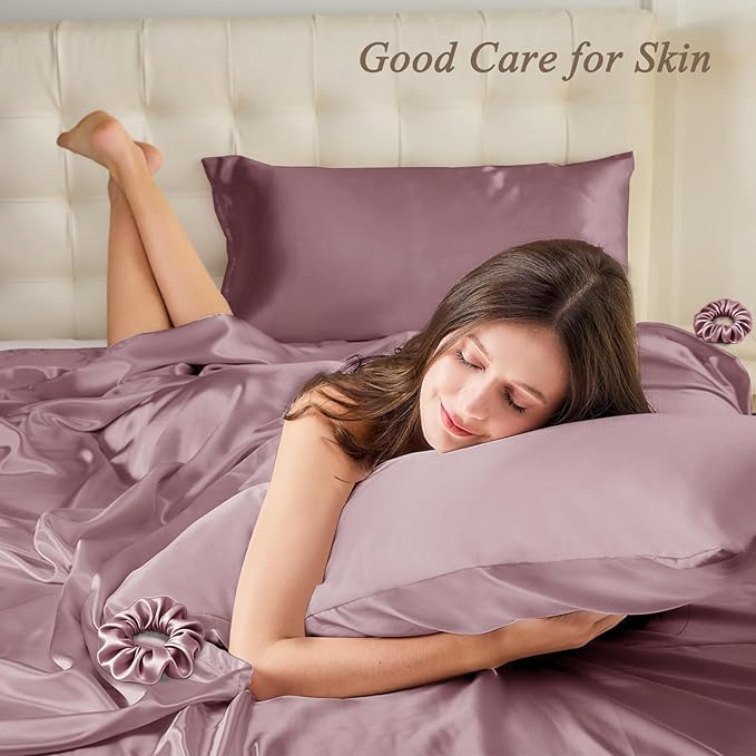 Queen Satin Pillowcase for Hair 2pc, Similar to Silk Pillow Cases, Easier Care - Image 2