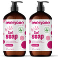 Everyone 3-in-1 Kids Soap, Body Wash, Bubble Bath, 32 Ounce, Berry Blast by Everyone