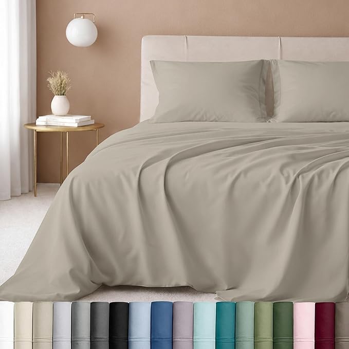California Design Den Natural 100% Cotton Sheets Twin Size Bed Set by CaliforniaDesignDen