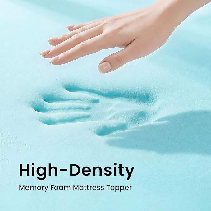 Czpalo 3 Inch Gel Memory Foam Mattress Topper Twin, Cooling Mattress Topper - Image 3