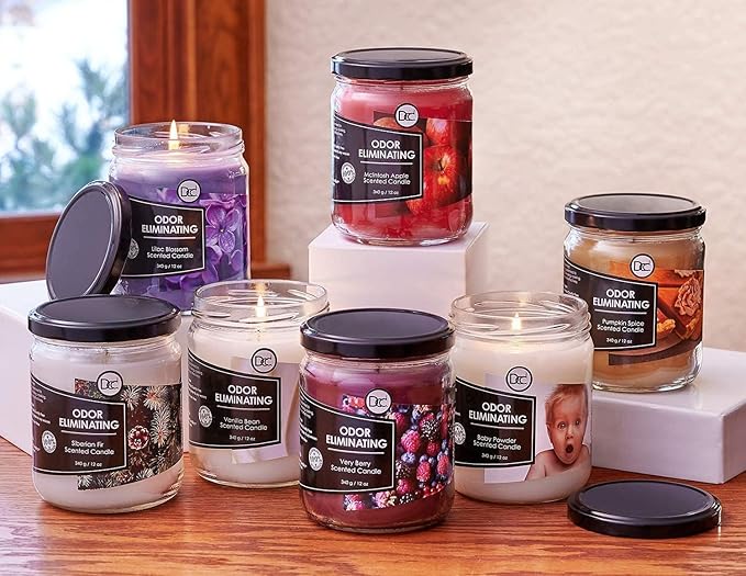 Vanilla Bean Odor Eliminating Highly Fragranced Candle - Image 5