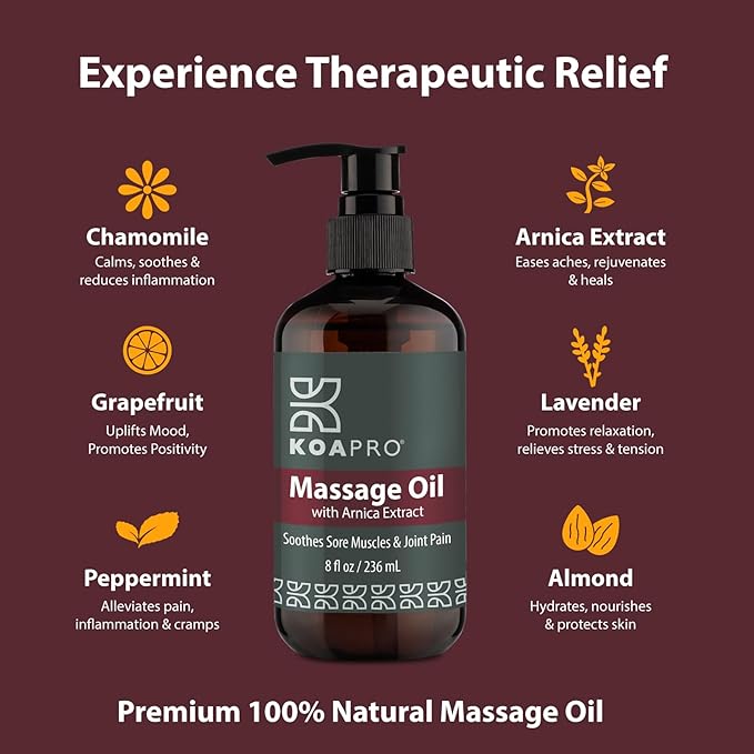 KOAPro Massage Oil for Massage Therapy 2 Pack - Image 3