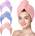 3 Pack Microfiber Hair Towel Wrap by YHPDYL