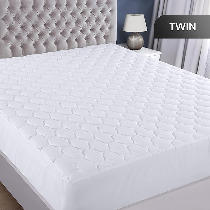 Utopia Bedding Waterproof Mattress Protector, Twin Mattress Pad, Quilted Fitted - Image 2