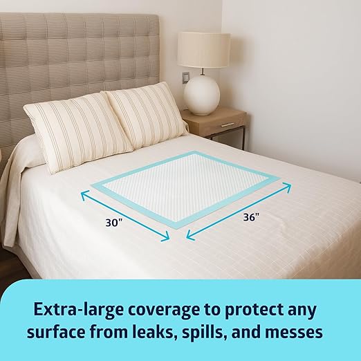 Medline Bed Pads Disposable Adult, Heavy Duty Chux Pads, Incontinence Bed Pads - Image 2