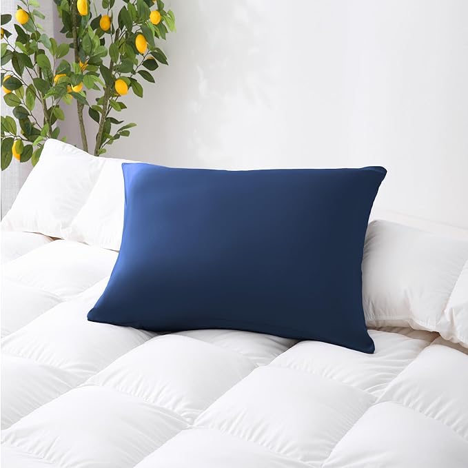 ZPECC Navy Pillow Cases King Size Set of 4, 20x36 Envelope Closure Pillowcases - Image 6