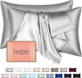 Silk Pillow Cases 2 Pack Queen Size by LYSHINSILKPILLOWCASES