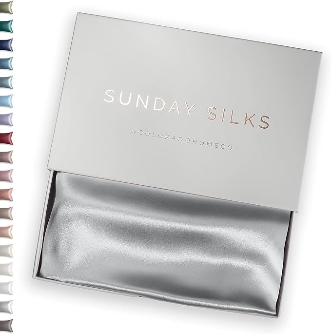SUNDAYSILKS™ Premium Silk Pillow Cases | 100% Mulberry Silk Pillowcase by ColoradoHomeCo