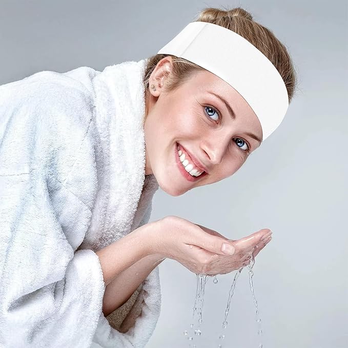 Disposable Headbands for Spa & Facials – 48pcs White Disposable Spa Headbands - Image 6