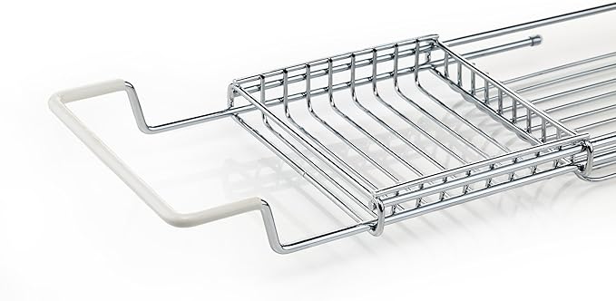 Home Intuition Stainless Steel Expandable Shower Bathtub Tray Over The Clawfoot - Image 4