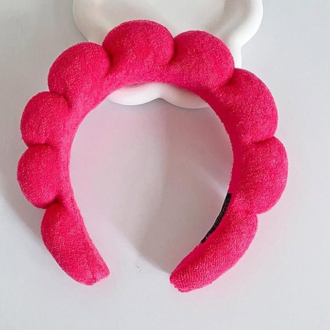Spa Headbands for Washing Face Makeup Skin Care Headband Women Bubble Facial - Image 2