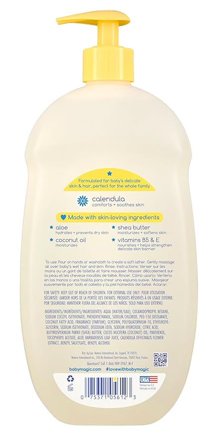 Baby Magic Moisturizing Hair & Body Wash Calendula & Coconut, Specially - Image 2