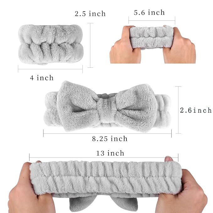 SLNZAPTY 12 PCS Face Wash Headband Wristband Set - Image 5