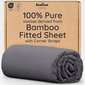 Bambaw 100% Viscose Derived from Bamboo Fitted Sheets King Size, Cooling Fitted by Bambaw