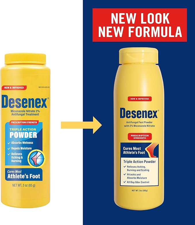 Desenex Anti-Fungal Foot Powder, Cures Most Athlete’s Foot, 2% Miconazole - Image 7
