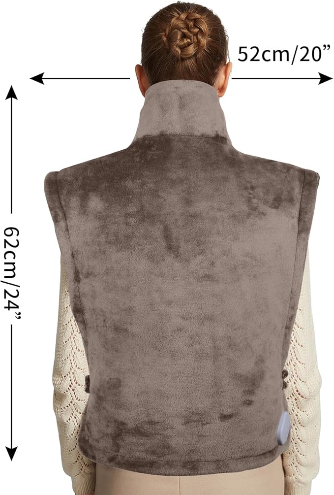 26" x 35" Flannel Neck&Shoulder&Back Heating Pad - Image 6