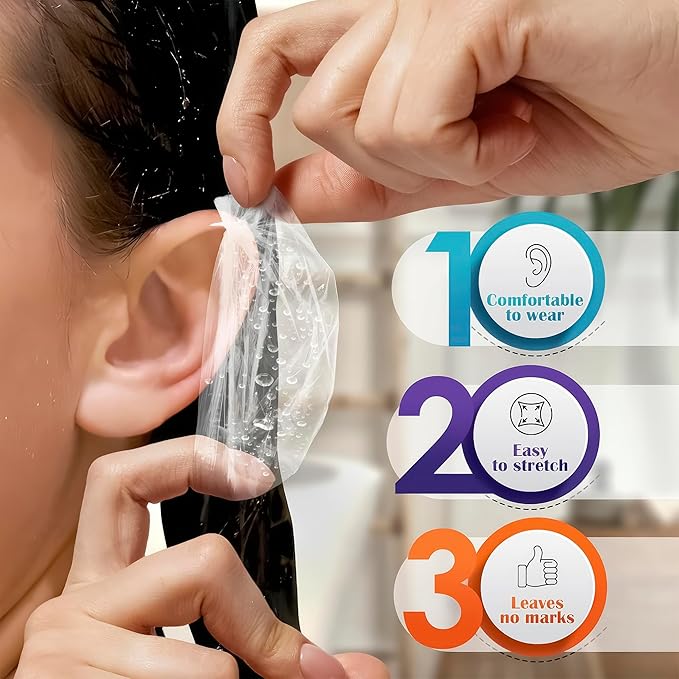400 Pcs Ear Shower Covers – Disposable Ear Covers - Image 4