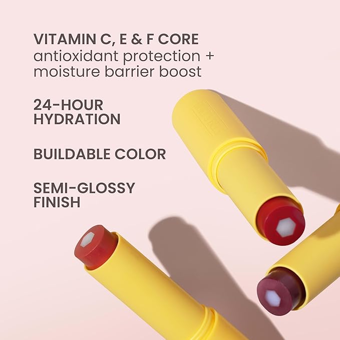 Burt’s Bees Tinted Boosted Balm, Cheeky Cherry, Hydrating Tinted Lip Balm - Image 3