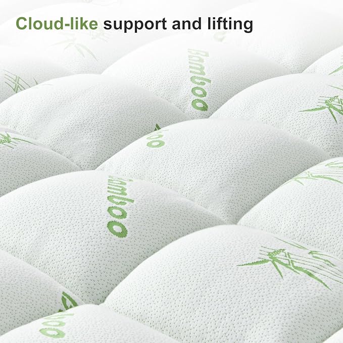 California King Size Mattress Topper Viscose Derived from Bamboo, Soft Thick - Image 8