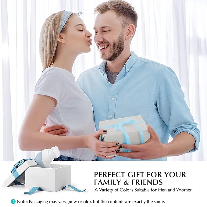 COSLUS Facial Cleansing Brush Silicone Face Scrubber: 7 in 1 FBS-D Electric - Image 9