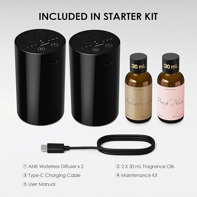 Airversa Waterless Essential Oil Diffuser Starter Kit - Image 4