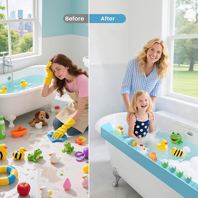 Bathtub Splash Guard PlayPad Shelf Area - Image 3