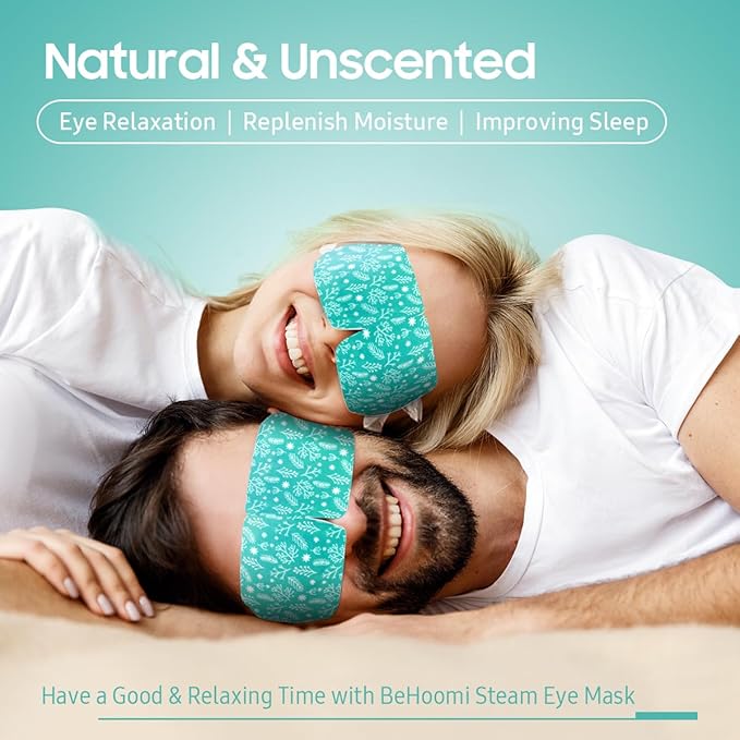 BeHoomi 20Packs Steam Eye Mask, Heated Eye Mask Warm Compress - Image 2