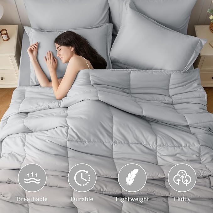 JOLLYVOGUE Twin XL Comforter Set, Ultra-Soft Bed in a Bag Twin XL Size 5 Pieces - Image 2