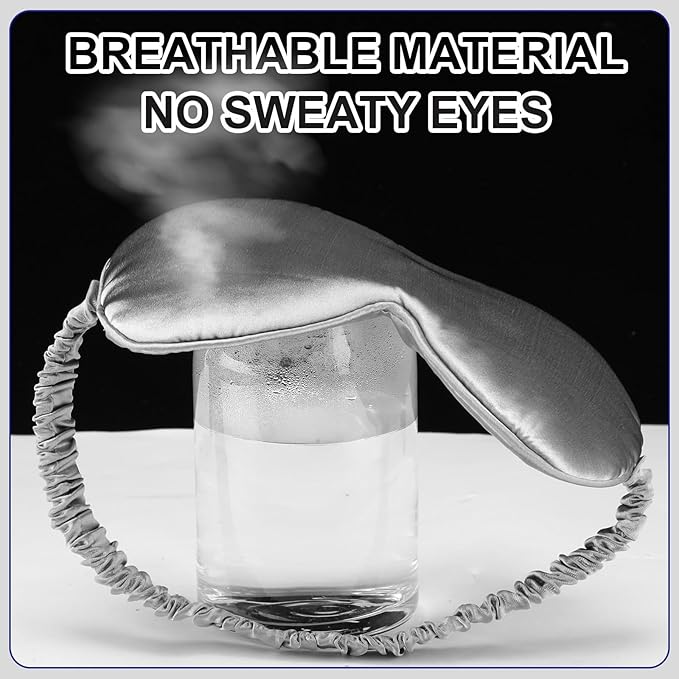 Newcotte 50 Pcs Silk Sleep Eye Mask - Image 6