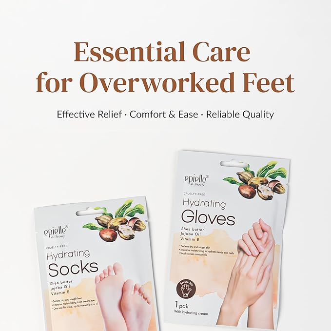 Epielle Hydrating Foot Mask 6 Pairs, Relieve and Soften - Image 8
