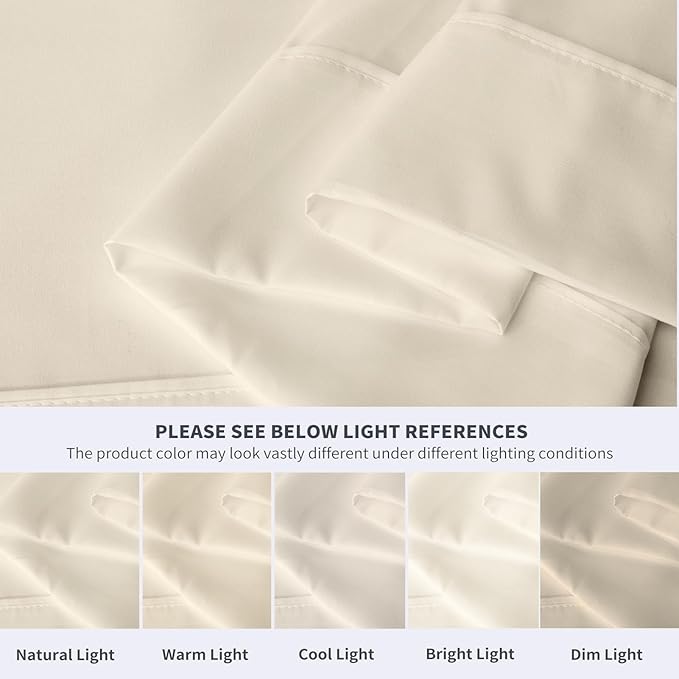 Maple&Stone King Flat Sheet 6 Pack, Premium Soft & Breathable, Brushed - Image 4