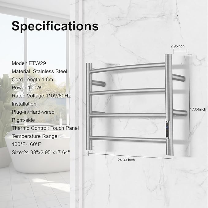 Towel Warmer with Built-in Timer - Image 4