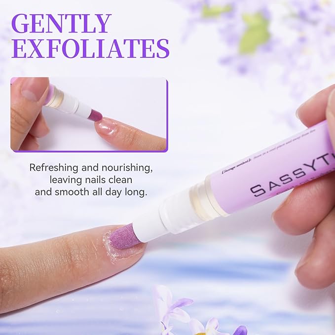 Ceramic Cuticle Pusher & Oil Pen, 2ml Rose/Lavender/Fragrance Free Scented Nail - Image 7