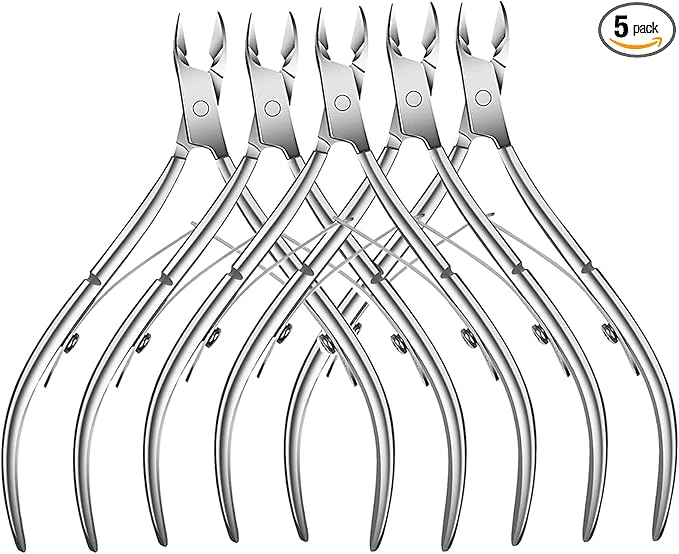 5 Packs Cuticle Trimmer, Cuticle Nippers Professional Stainless Steel Cuticle by Unknown