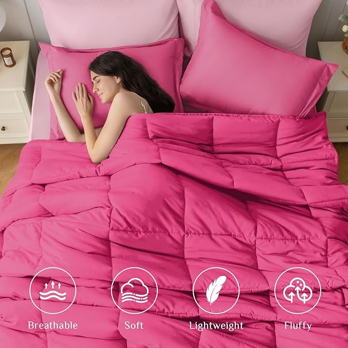 JOLLYVOGUE Queen Comforter Set, Ultra-Soft Bed in a Bag Queen Size 7 Pieces - Image 2