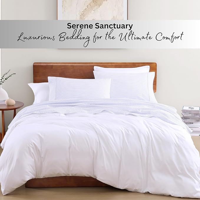 LANE LINEN 100% Organic Cotton Full Sheet Set, Low Pilling Fade Resistant - Image 7
