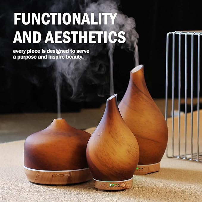 Porseme 150ml Essential Oil Diffuser Glass Color Changing Aroma Air Diffusers - Image 7