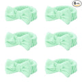Casoty 6 Pcs Green Spa Headbands, Skin Care Headband, Soft Coral Fleece by Casoty