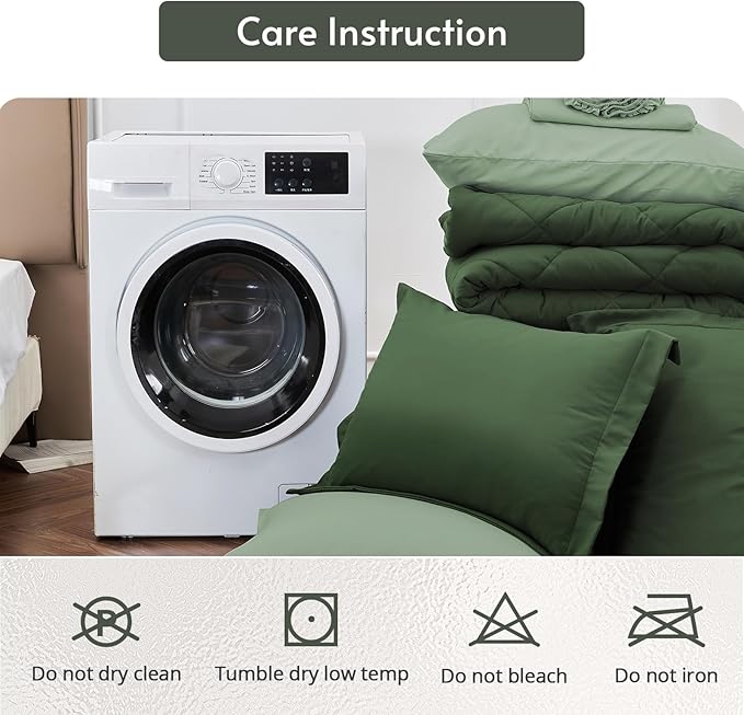 MUXHOMO 5 Pieces Twin XL Comforter Set, Reversible Bed in a Bag Twin XL Size - Image 9