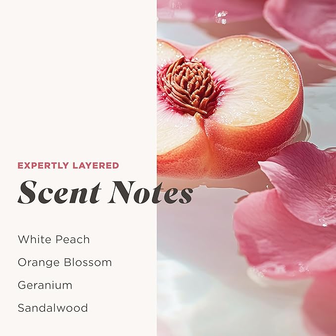 Caress Body Wash for Women, Daily Silk White Peach & Orange Blossom, Shower Gel - Image 4