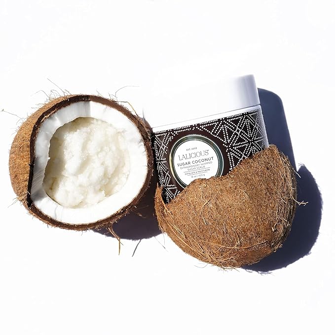 LALICIOUS Sugar Coconut Exfoliating & Moisturizing Body Scrub | Sugar & Coconut - Image 2