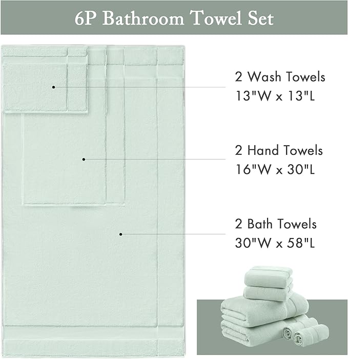 Madison Park Turkish 100% Cotton 600Gsm Luxury Premium Thick Soft Absorbent - Image 7