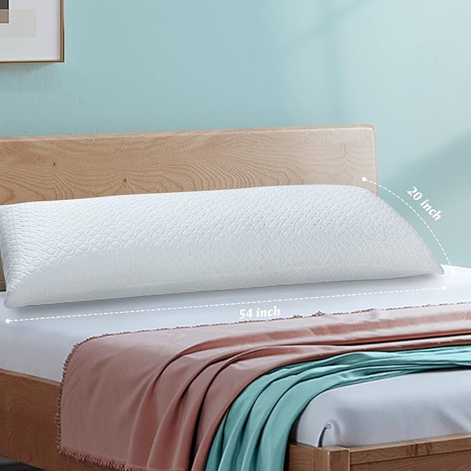 Rainmr Extra Firm Body Pillow 1.5cm Cubies Memory Foam – Pain Relief & Sleeping - Image 2